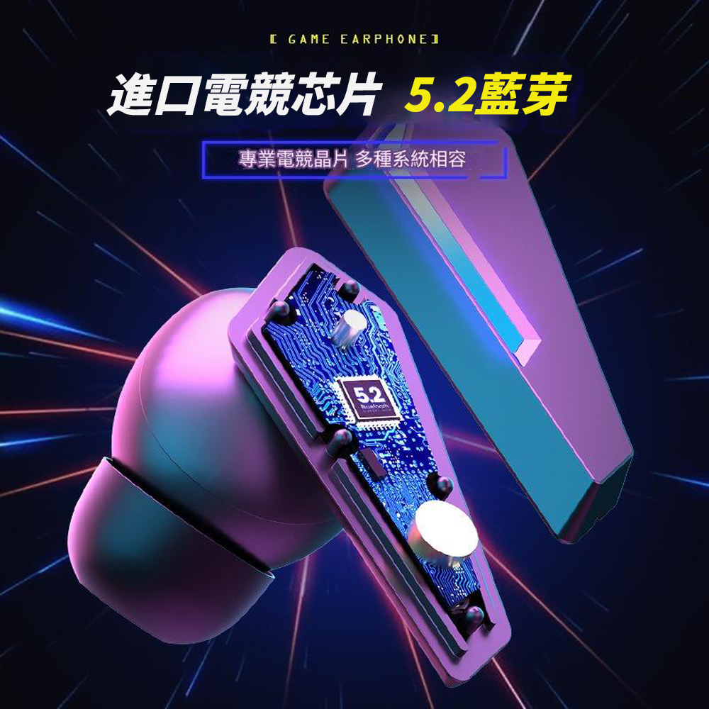 【拉烏好物】OEM專業大廠私膜tws  第3代武士電競/音樂雙模式5.2藍芽耳機