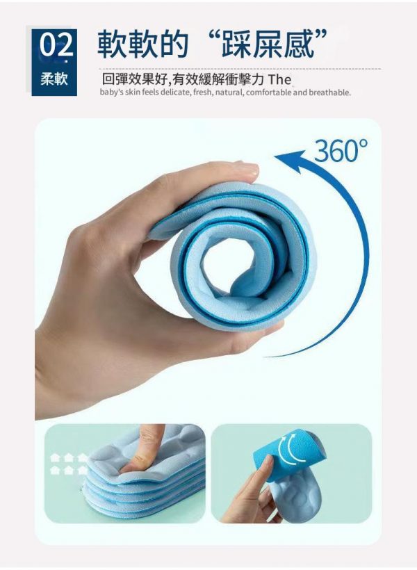 〔月月新鞋墊計畫〕藍色鵝卵石舒氣鞋墊