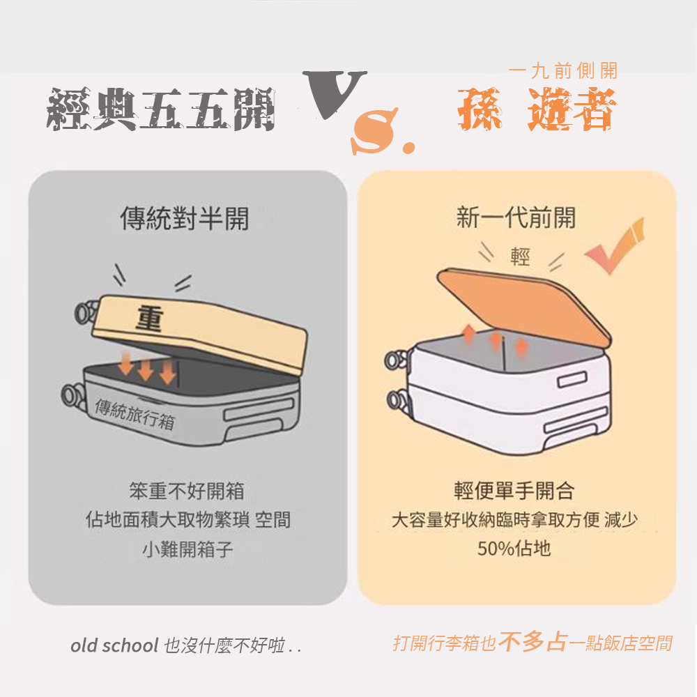 【拉烏好物】孫遊者側開即取 19開旅行箱系列HOT!